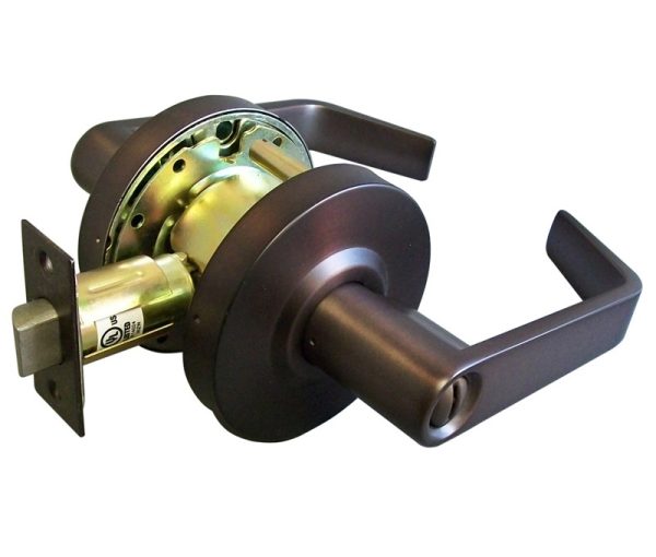 LSDA GRADE 2 PRIVACY LEVER 2-3/4" DARK BRONZE 087287 - 320LE10BE2-3/4UL