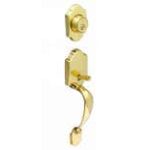 LSDA Entry Handleset Kwikset Saint Croix Millenium Bright Brass 40SC MB3K
