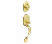 LSDA Entry Handleset Kwikset Saint Croix Millenium Bright Brass 40SC MB3K