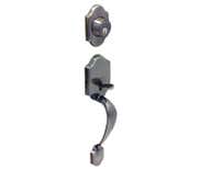 LSDA Entry Handleset Kwikset Saint Croix Antique Nickel 40SC15A K