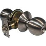 LSDA Grade 3 Entry Knob Ball Satin Nickel Schlage C 10B15S KA4