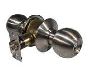 LSDA Grade 3 Entry Knob Ball Satin Nickel Schlage C 10B15S KA4