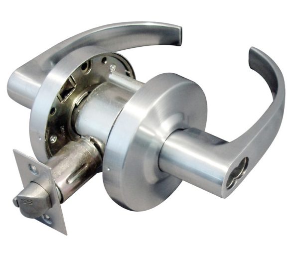 090142.jpg LSDA GRADE 2 PASSAGE LEVER BRIGHT CHROME 090707 - 310MA26 2-3/4UL - 340SO26D IC2-3/4UL