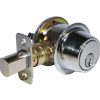 SCHLAGE GRADE 2 SINGLE CYLINDER DEADBOLT E ADJUSTABLE 5-PIN KEYED DIFFERENT SATIN CHROME - B560P626E