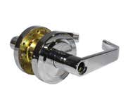 LSDA GRADE 2 ENTRY LEVER MADISON LESS LATCH LESS CYLINDER BRIGHT CHROME 300MA26LLLC