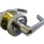 LSDA Grade 2 Storeroom Lever Madison Less Latch Less Cylinder Bright Chrome 340MA26LLLC