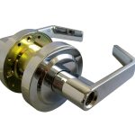 LSDA GRADE 2 STOREROOM LEVER MADISON LESS LATCH LESS CYLINDER BRIGHT CHROME 090663 - 340MA26LLLC