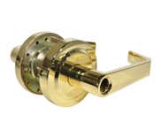 LSDA Grade 2 Classroom Lever Madison Less Latch Less Cylinder Bright Brass 350MA3LLLC