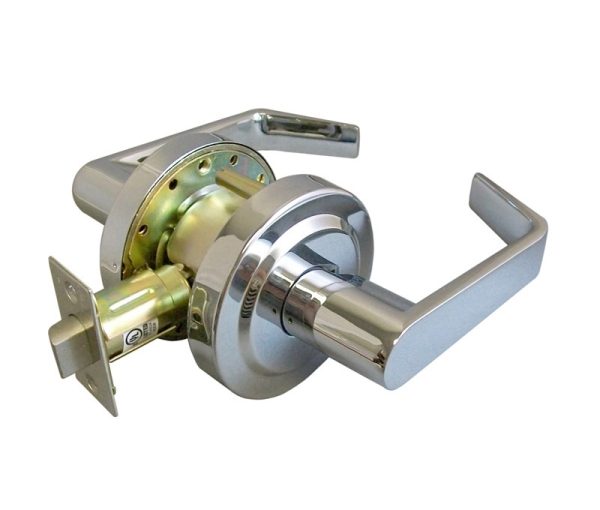 090707.jpg LSDA GRADE 2 PASSAGE LEVER BRIGHT CHROME 090707 - 310MA26 2-3/4UL