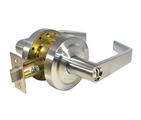 090712.jpg LSDA GRADE 2 PRIVACY LEVER MADISON UL 2-3/4" SATIN CHROME 090712 - 320MA26D 2-3/4UL