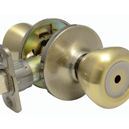 LSDA GRADE 3 PRIVACY KNOB CLASSIC ANTIQUE BRASS 090779 - 72C5 6WAY