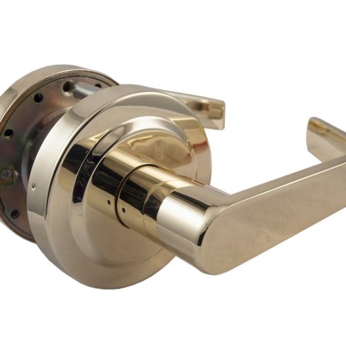 LSDA GRADE 2 PASSAGE LEVER MADISON LESS LATCH BRIGHT BRASS 090891 - 310MA3LL