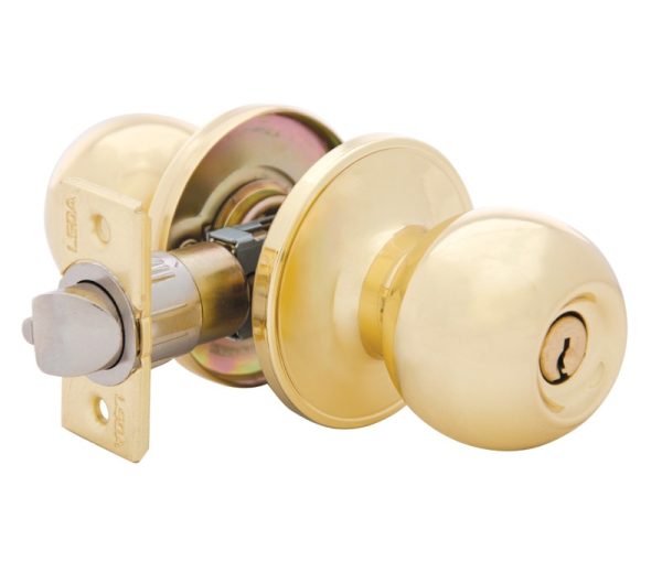 100465RT.jpg LSDA GRADE 3 ENTRY KNOB BALL BRIGHT BRASS WEISER 100465 - 00B3W KA4