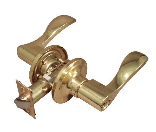 LSDA GRADE 3 ENTRY LEVER LYON BRIGHT BRASS WEISER 101293 - 50LY3W KA4