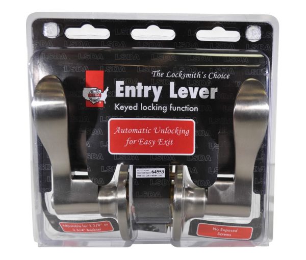 101295PK.jpg LSDA GRADE 3 ENTRY LEVER LYON SATIN NICKEL SCHLAGE C 101295 - 50LY15S KA4