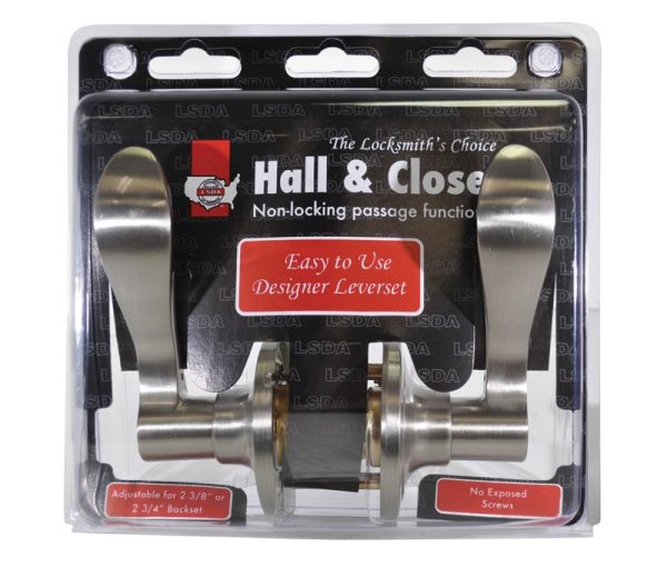 101303PK.jpg LSDA GRADE 3 PASSAGE LEVER LYON SATIN NICKEL 101303 - 51LY15