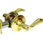 LSDA Grade 3 Privacy Lever Lyon Bright Brass 52LY3