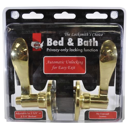 LSDA GRADE 3 PRIVACY LEVER LYON BRIGHT BRASS 101305 - 52LY3
