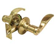 LSDA Grade 3 Entry Lever Lasalle Kwikset Millenium Bright Brass 50LA MB3K