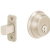 SCHLAGE GRADE 1 DOUBLE CYLINDER DEADBOLT 5-PIN SCHLAGE C KEYED ALIKE-4 ADJUSTABLE BOLT SATIN NICKEL - B62N619KA4 12 287