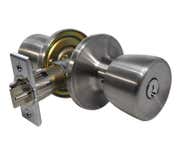 LSDA Grade 3 Entry Knob Tulip Stainless Steel Schlage C 00G32D S KA4