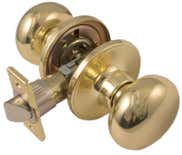 LSDA Grade 3 Passage Knob Plymouth Bright Brass 01P3
