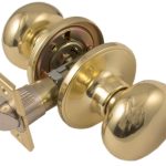 LSDA GRADE 3 PASSAGE KNOB PLYMOUTH BRIGHT BRASS 103540 - 01P3