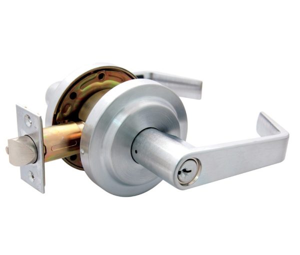 105661.jpg LSDA GRADE 2 ENTRY LEVER VANCOUVER CLUTCH UL 2-3/4" 6-PIN SCHLAGE C SATIN CHROME 105661 - C800VA26D SC4 2-3/4UL