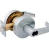 LSDA Grade 2 Entry Lever Edmonton 2-3/4" Backset Ul Satin Chrome Sfic 800ED26D IC2-3/4UL