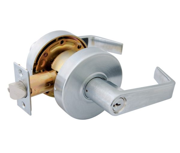 105671.jpg LSDA GRADE 2 STOREROOM LEVER EDMONTON CLUTCH UL 2-3/4" 6-PIN SCHLAGE C SATIN CHROME 105671 - C840ED26DSC4 2-3/4UL