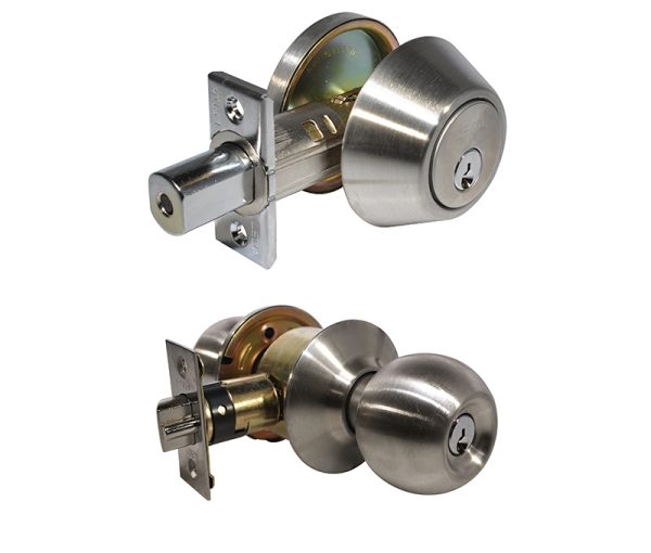 LSDA GRADE 3 SINGLE COMBINATION BALL KNOB STAINLESS STEEL SCHLAGE C 105812 - 30B32D S KA20