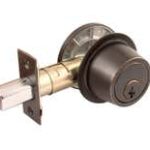 LSDA Grade 3 Single Cylinder Deadbolt Schlage C Adjustable Bolt Dark Bronze D610S10B