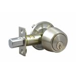 LSDA GRADE 3 SINGLE CYLINDER DEADBOLT SCHLAGE C ADJUSTABLE BOLT STAINLESS STEEL 106240 - D610S32D