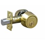 LSDA GRADE 3 DOUBLE CYLINDER DEADBOLT SCHLAGE C ADJUSTABLE BOLT BRIGHT BRASS 106241 - D620S3