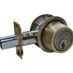 LSDA Grade 3 Single Cylinder Deadbolt Schlage C Adjustable Bolt Antique Brass D610S5