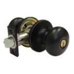LSDA Grade 3 Entry Knob Plymouth Aged Bronze Kwikset 00P11P K KA4