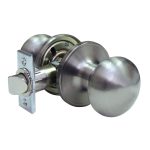LSDA GRADE 3 PASSAGE KNOB PLYMOUTH SATIN NICKEL 109623 - 01P15