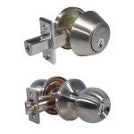 LSDA GRADE 3 SINGLE CYLINDER COMBINATION WITH BALL KNOB SCHLAGE C SATIN NICKEL 109770 - 03B15S KA20