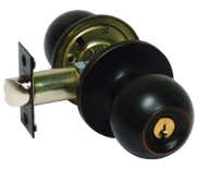 LSDA Grade 3 Entry Knob Ball Antique Bronze Kwikset 00B11P K KA4