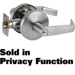 180156.jpg FALCON GRADE 2 PRIVACY LEVER DANE 2-3/4" BACKSET SATIN CHROME - B301S DAN626