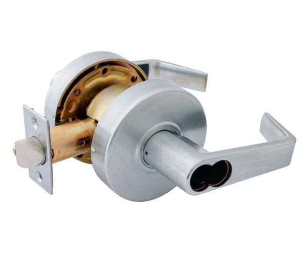 181311.jpg LSDA GRADE 2 ENTRY LEVER EDMONTON CLUTCH UL 2-3/4" SFIC SATIN CHROME 181311 - C800ED26D IC2-3/4UL