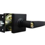 181657 LSDA Grade 3 Entry Lever Grand Teton Square Rose Weiser Matte Black 50GT19W4-WAY