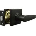 181660-1 LSDA Grade 3 Passage Lever Square Rose Matte Black 51GT19 4-WAY