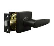 LSDA Grade 3 Passage Lever Square Rose Matte Black 51GT19 4-WAY
