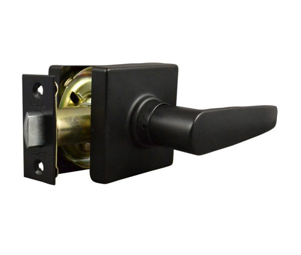 181660.jpg LSDA GRADE 3 PASSAGE LEVER SQUARE ROSE MATTE BLACK - 51GT19 4-WAY