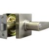LSDA Grade 3 Privacy Lever Square Rose Satin Nickel 52GT15 4-WAY