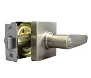 LSDA Grade 3 Privacy Lever Square Rose Satin Nickel 52GT15 4-WAY