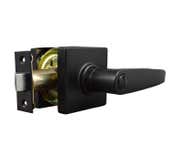 LSDA Grade 3 Privacy Lever Square Rose Matte Black 52GT19 4-WAY