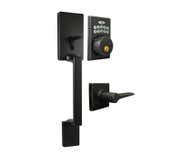 LSDA Grade 3 Handleset W Elec Deadbolt Square Rose Kwikset 40EPA11P Ne K