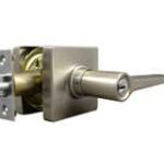 LSDA Grade 3 Entry Lever Square Rose Satin Nickel Weiser 50NE15W4-WAY